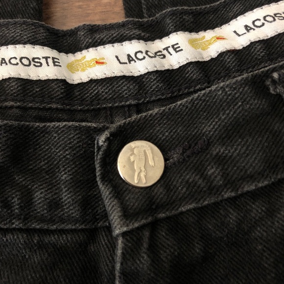 *SOLD* Lacoste Black Straight Leg Jeans - Picture 5 of 8